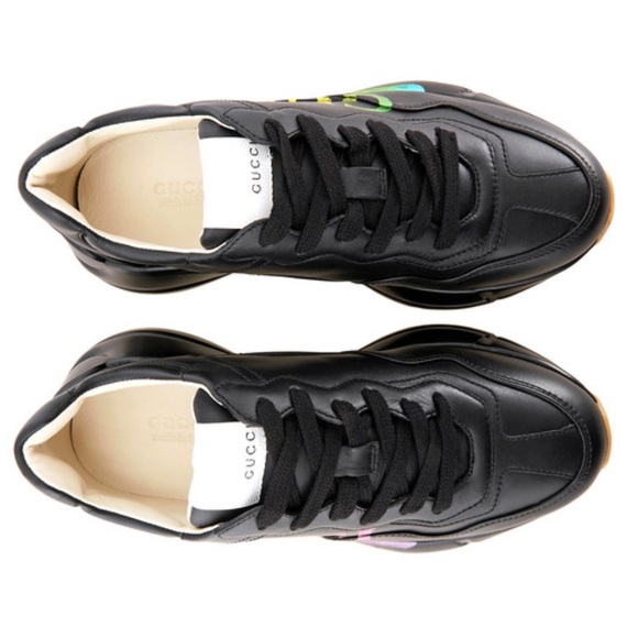 GUCCI Rhyton Leather Chunky Sneaker - Picture 3 of 3